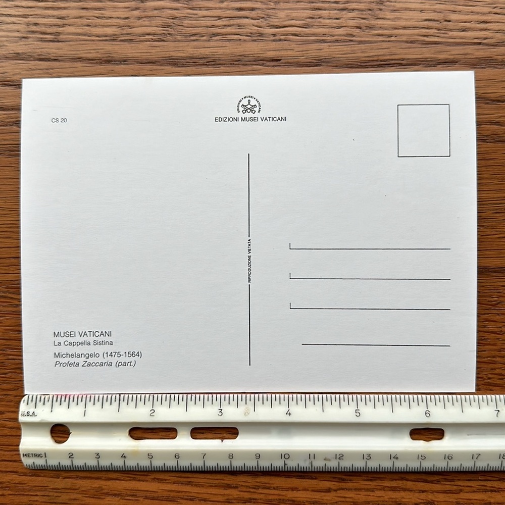 4 postcards from Sistine Chapel in Vatican - Picture 7 of 9